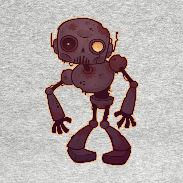 Rusty Zombie Robot by fizzgig